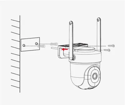 iTalkBB AIjia Home Security安防摄像头安装示意图 